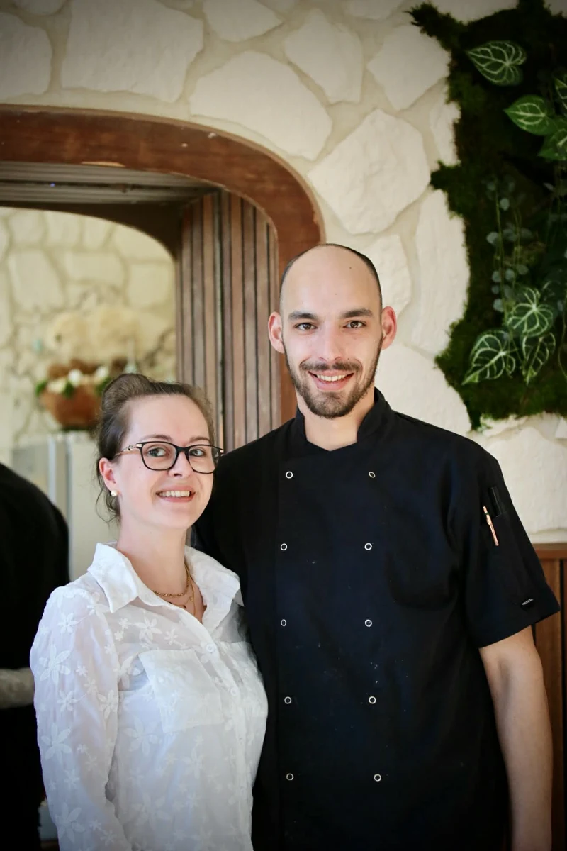 Mathilde et Julien Christiany, à l’Auberge du Vinsberg